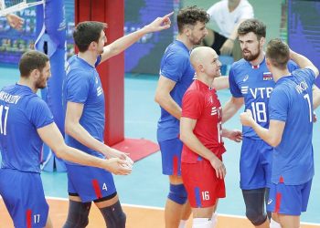 Россия выиграла третий матч на Чемпионате мира по волейболу
