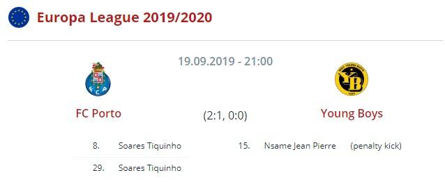 Порту - Янг Бойз