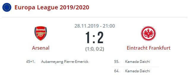 Арсенал - Айнтрахт Ф