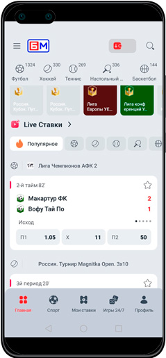 Букмекерское приложение